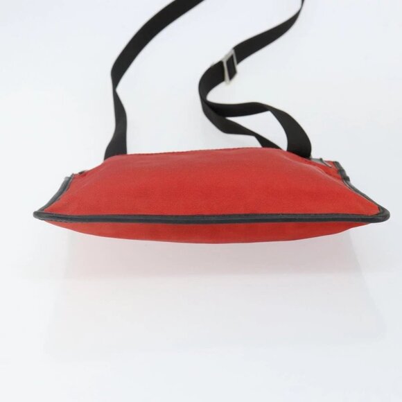 GUCCI Shoulder Bag Nylon Red Silver 019 0348 - Picture 9 of 16